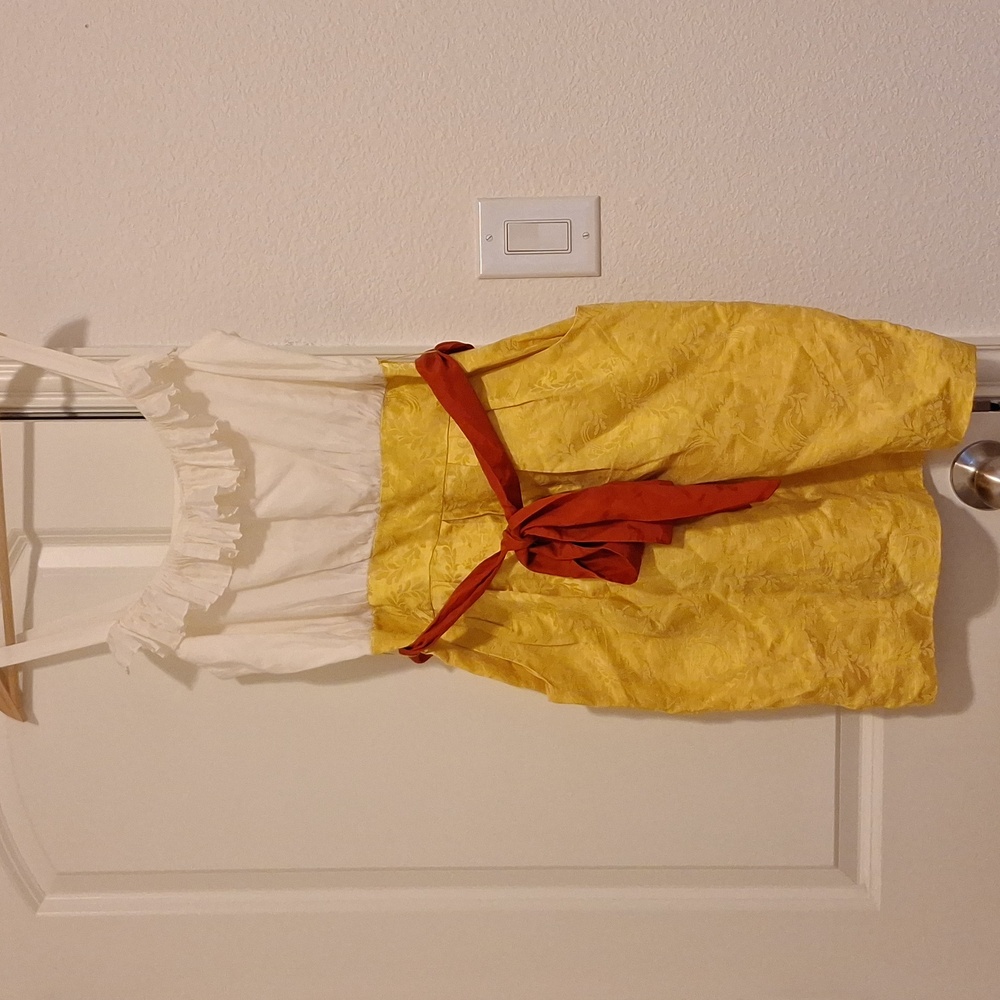 Moulinette Soeurs Gold Tone Dress